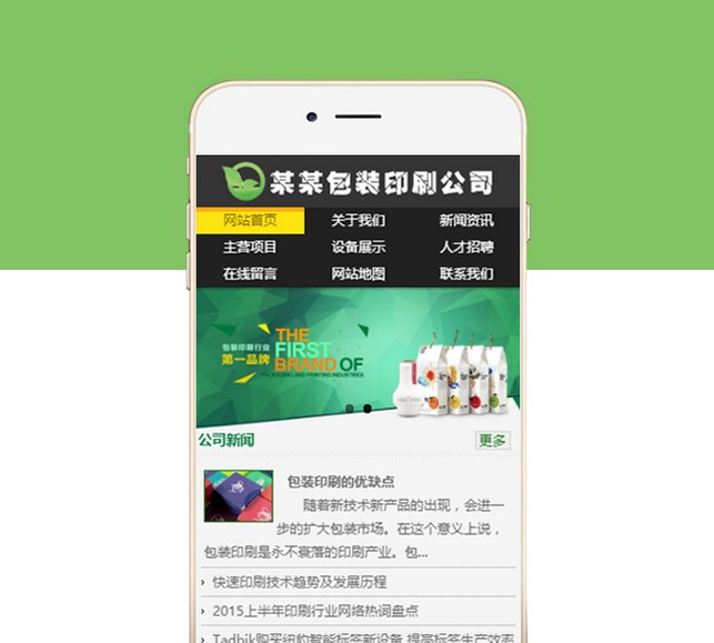 包装公司手机网站-S802